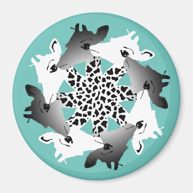 circle of giraffes magnet (Front)