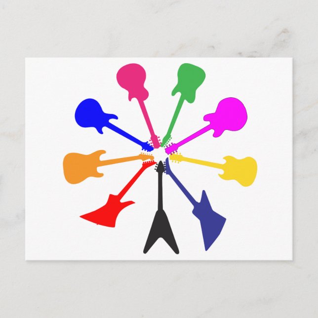 Circle Of Guitars Postcard (Front)