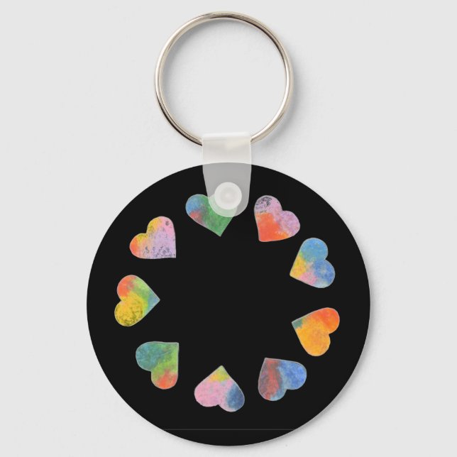 Circle of Hearts Key Ring (Front)