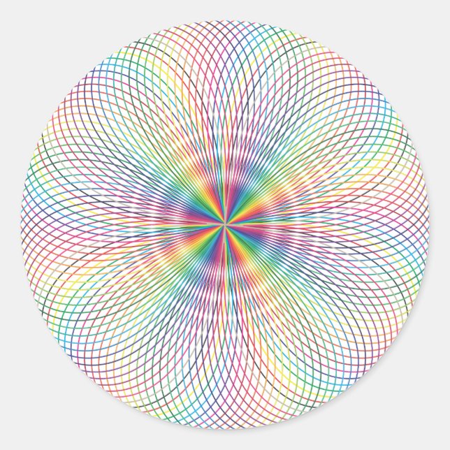 circle of joy classic round sticker (Front)