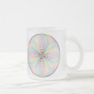 Circle of joy frosted glass coffee mug