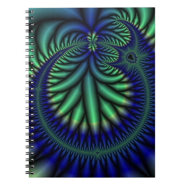 Circle of life Fractal art notebook (Front)