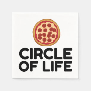 CIRCLE OF LIFE PIZZA NAPKIN