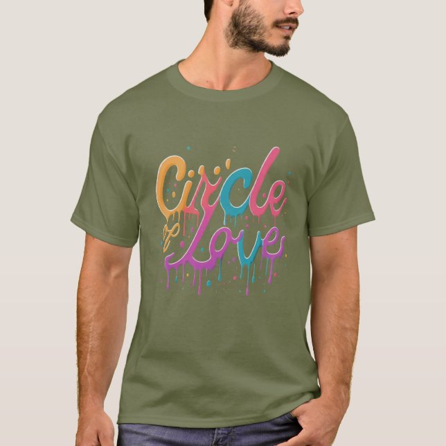 Circle of Love  - Heartfelt Design T-Shirt (Front)