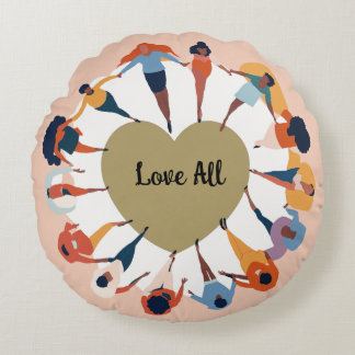 Circle of Love Throw Pillow