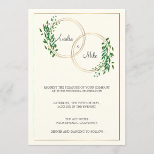Circle of Love   Wedding Invitation