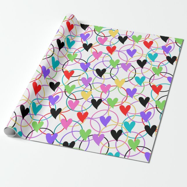 Circle of Love  Wrapping Paper (Unrolled)