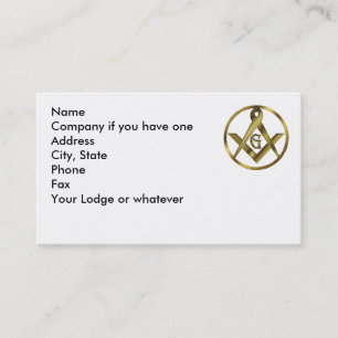 Circle of Masons Business Card