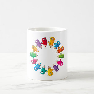Circle Of Pencils Coffee Mug