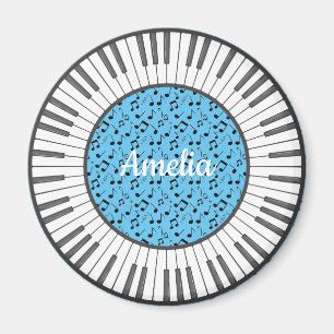 Circle of Piano Keys Design Magnet