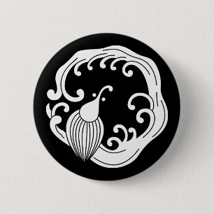 Circle of rainy dragon 6 cm round badge