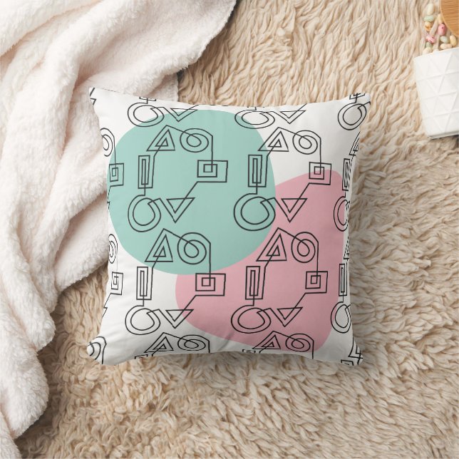 Circle of Shapes  Cushion (Blanket)