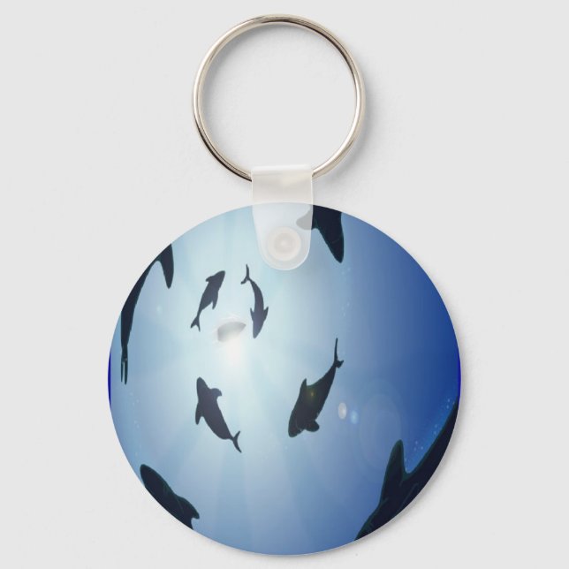 Circle-of-sharks Key Ring (Front)