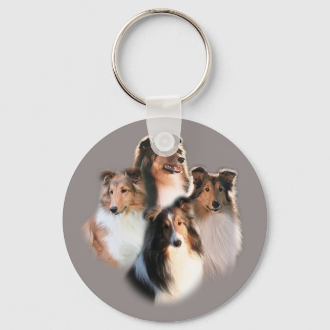 Circle of Shelties Keychain (Front)