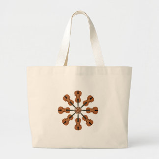 Circle of Violins Large Tote Bag