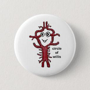 Circle of Willis 6 Cm Round Badge