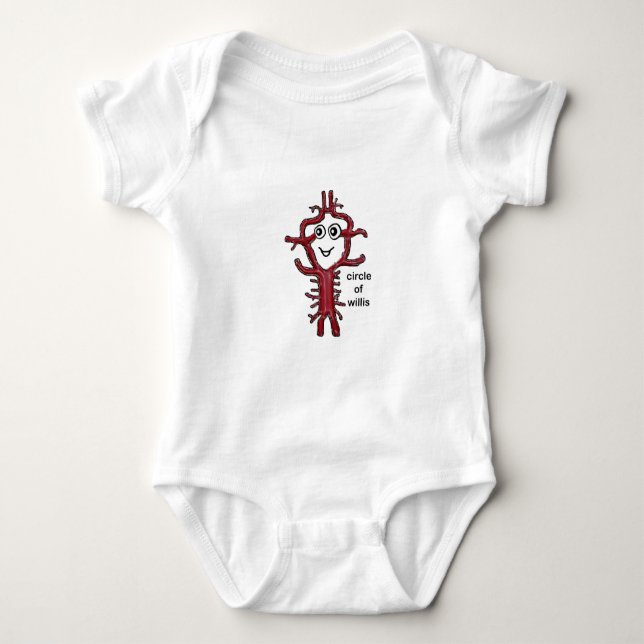 Circle of Willis Baby Bodysuit (Front)