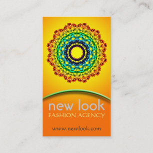 Circle Ornament Mandala Art , Business Card