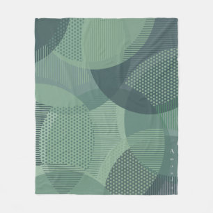 Circle Pattern II Fleece Blanket