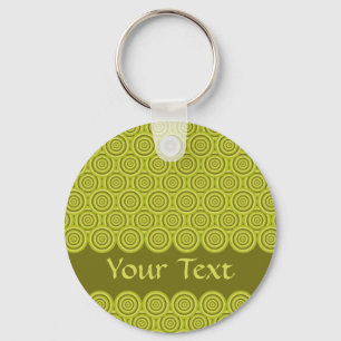 Circle Pattern key chain, customize Ring