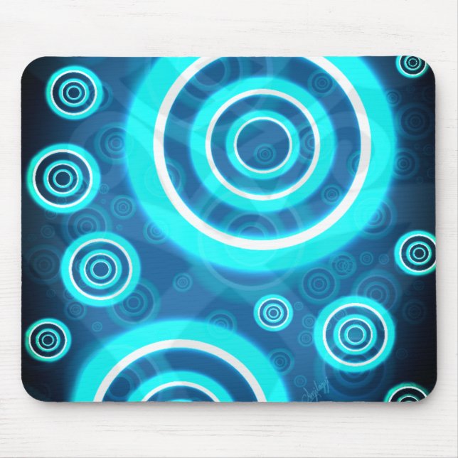 Circle Pattern Mouse Mat (Front)