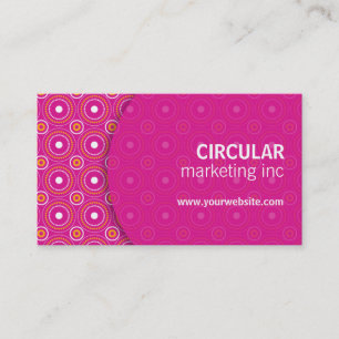 Circle Pattern Underlay Business Card
