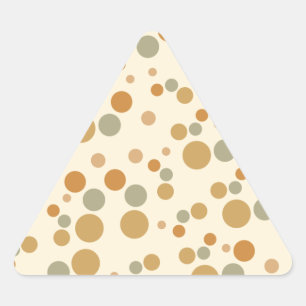 circle patterned triangle sticker