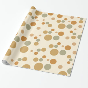 circle patterned wrapping paper