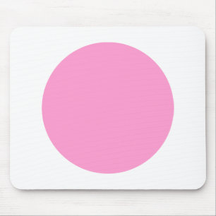 Circle - Pink and White Mouse Mat