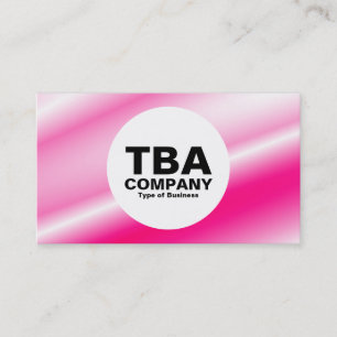 Circle - Pink Satin Business Card