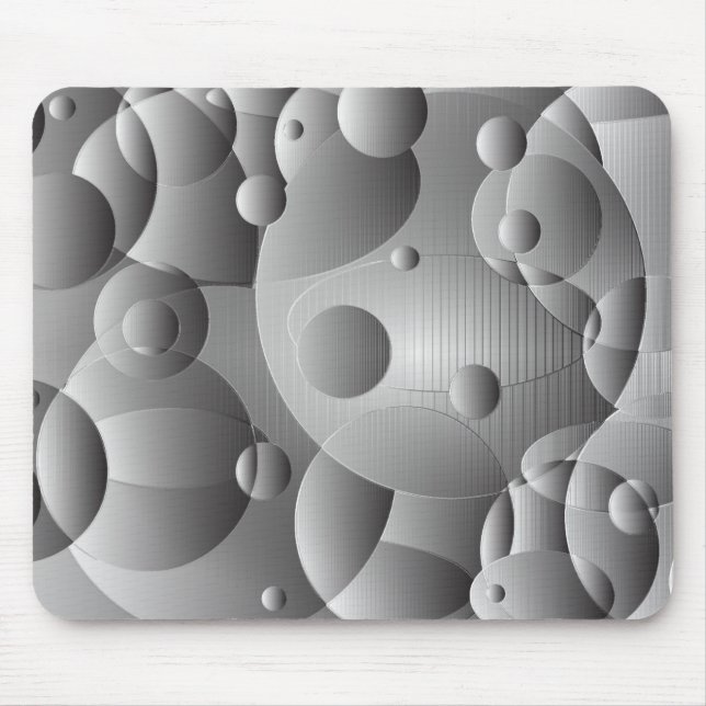 Circle Plastic Mouse Mat (Front)