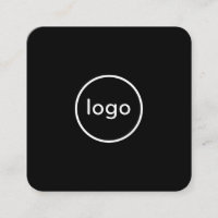 Circle professional black add your custom logo
