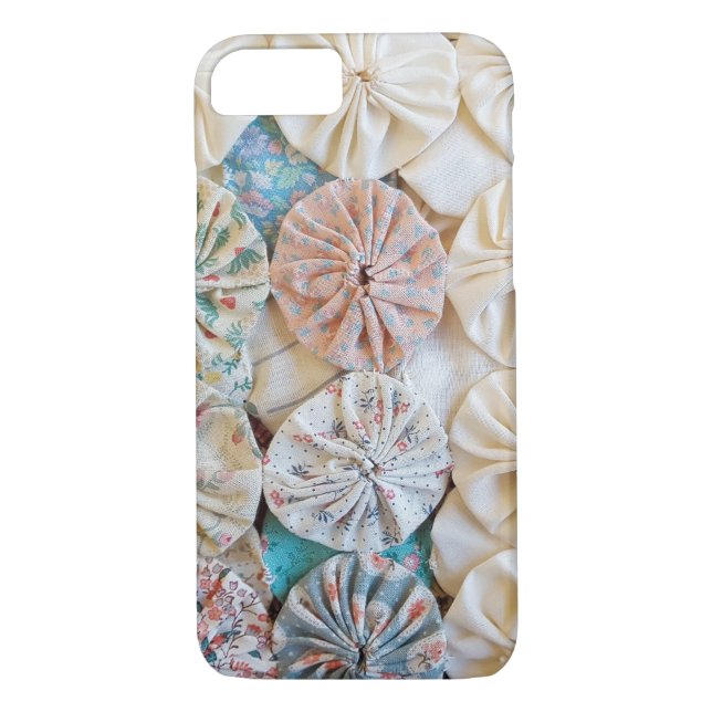 circle puff patchwork quilt design Case-Mate iPhone case (Back)
