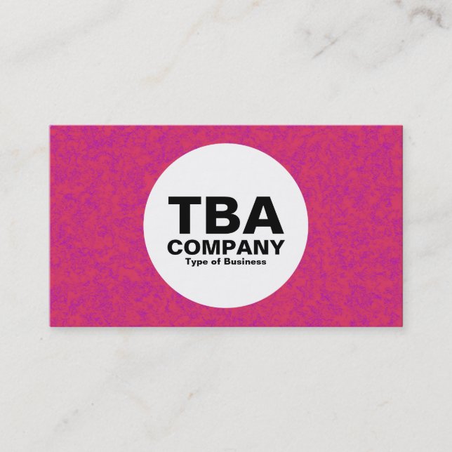 Circle - Red Mineral Business Card (Front)