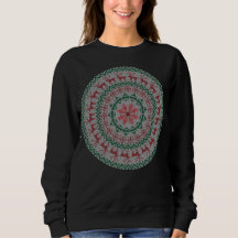 Circle Reindeer Ornaments Ugly Christmas Sweater