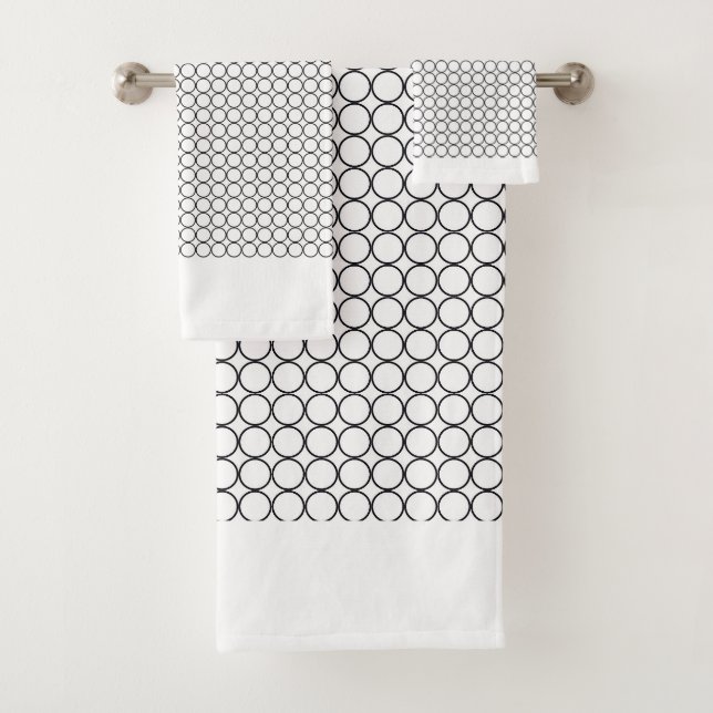 Circle Repeat  Bath Towel Set (Insitu)