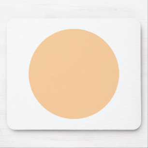 Circle - Sand with White Mouse Mat