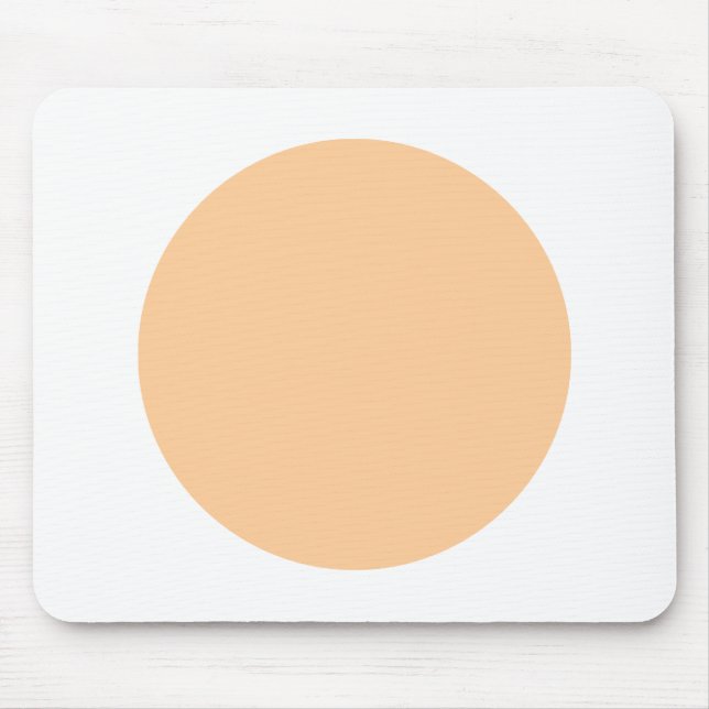 Circle - Sand with White Mouse Mat (Front)