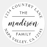 Circle Script | Create Your Own Return Address