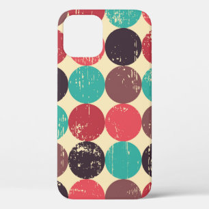 Circle seamless pattern. Seamless pattern. Mid cen iPhone 12 Case