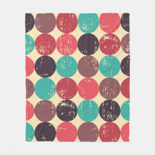 Circle seamless pattern. Seamless pattern. Mid cen Fleece Blanket