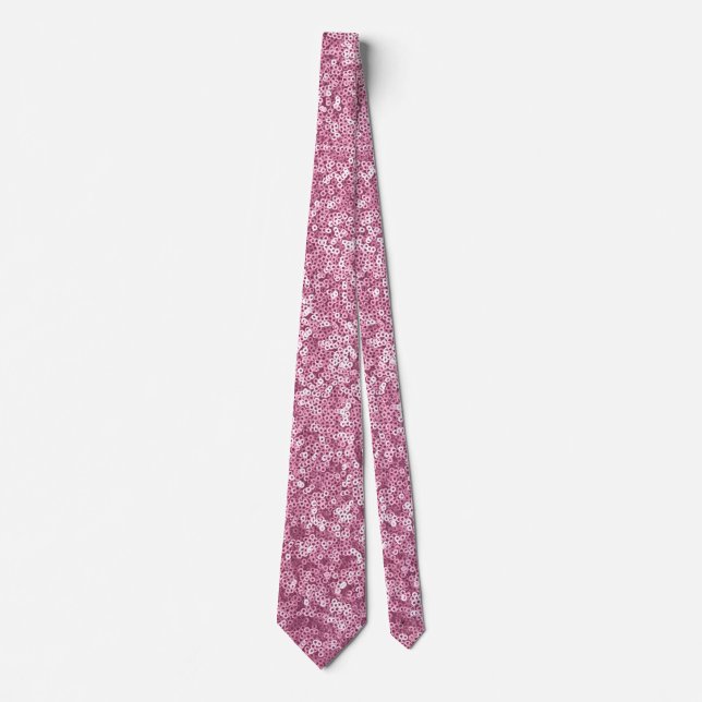 Circle Sequins Glitter Sparkle Shiny Shimmer Tie (Front)