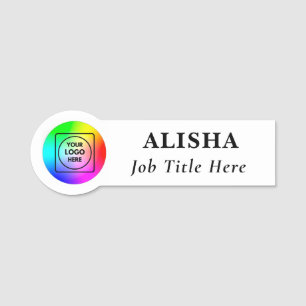 Circle Shape Employee Logo Tag nametags