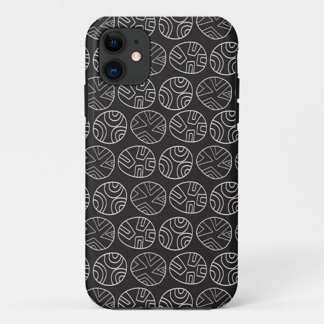 circle shape patterned Case-Mate iPhone case (Back)