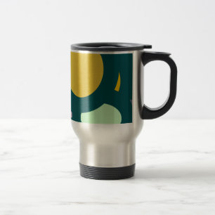 circle shape round shape travel mug