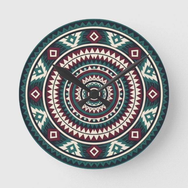 Circle Solstice Round Clock (Front)