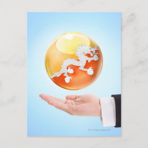 circle, sphere, orb, ball, hand, male, office postcard