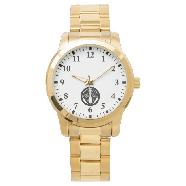 Circle Surrounding Double Apricot Leaf Watch (Front)