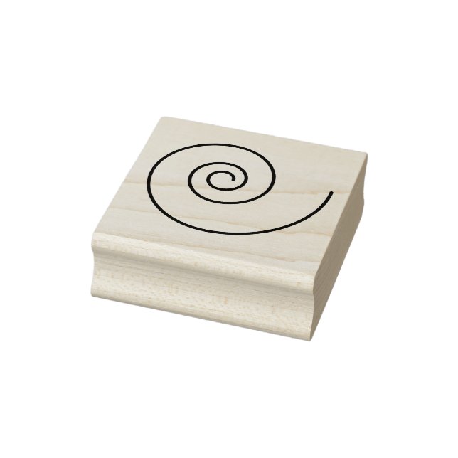 Circle Swirl Wood Art Stamp (Stamp)