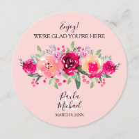 CIRCLE THANK YOU CARD Wedding or Rehearsal Dinner